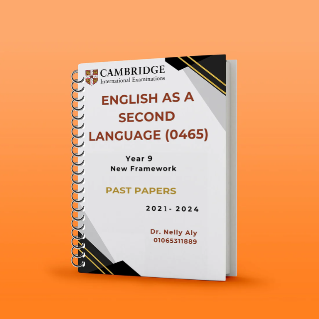 Nelly Ally Cambridge Pre-IG English as a Second Language (0465) Past Papers with Mark Scheme